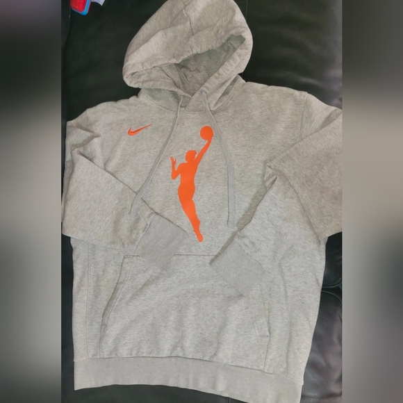Nike Women's WNBA Gray Hoodie with Orange Logo Size XXL - Picture 1 of 2